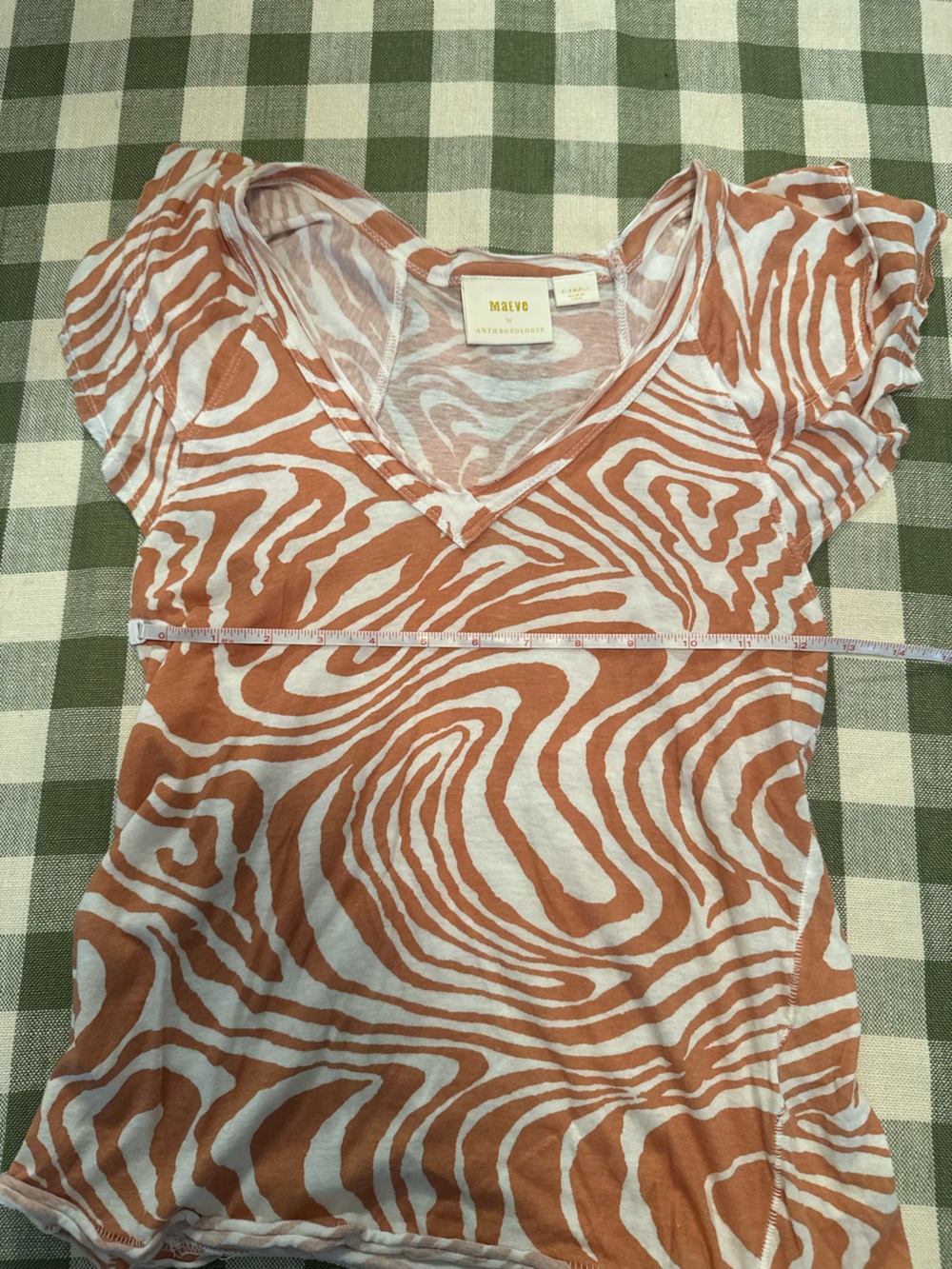Anthropologie Maeve Catie Ruffled Sleeve Tee - Picture 11 of 13